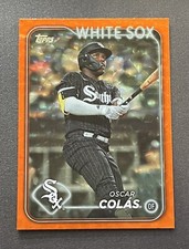 2024 Topps Series 1 Oscar Colas #'d /299 Orange Foil White Sox 🔥50% Store Sale 