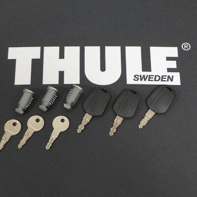 Thule 6x Spare Keys + Lock Premium N150 for Roof Rack Boxes Bike Rack