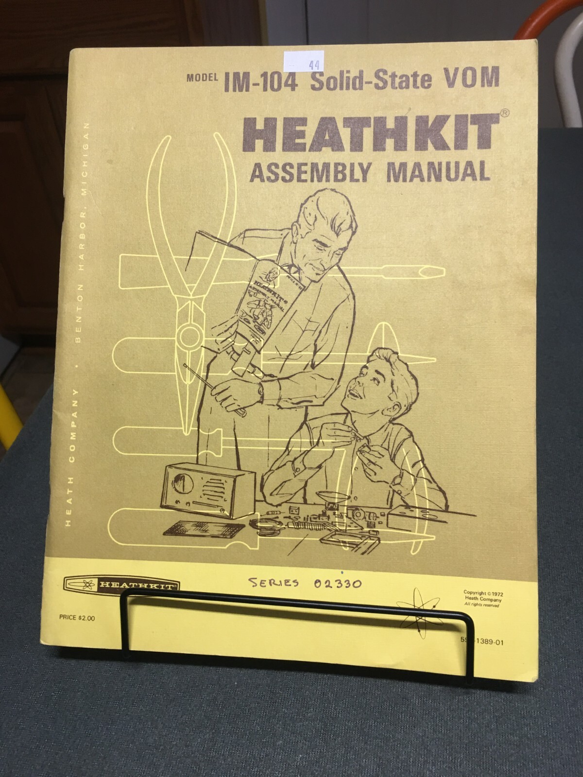 VTG 1972 Heathkit SOLID-STATE VOM Model IM-104 ASSEMBLY MANUAL w/ Schematic VG