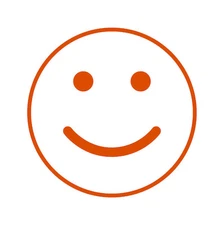 "Smiley Face" Self Ink Round Teacher Stamp 