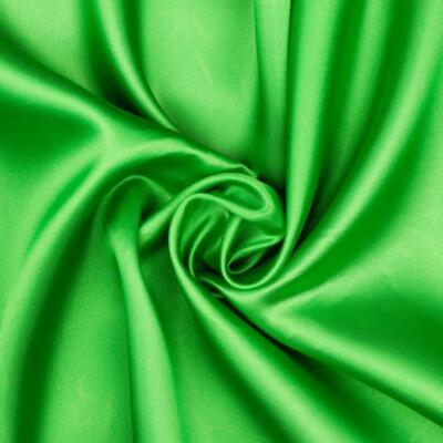 Polyester Flüssiger Satin Stoff Material GRÜN