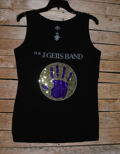 J. Geils Band rhinestone bling shirt or tank XS S M L XL XXL 1X 2X 3X4X5X - Picture 2 of 9