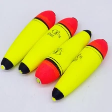 15g/0.5oz Fishing Slip Bobbers, 4 Pack EVA Fishing Float, Yellow