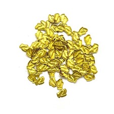 100 X Gold Baby Feet Charms