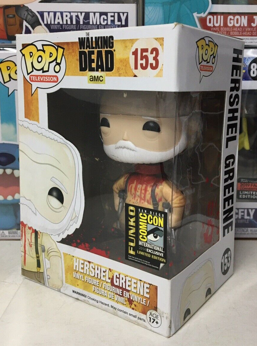 Funko Pop! The Walking Dead #153 Sin Cabeza Hershel Greene Summer Con 2014 V Raro