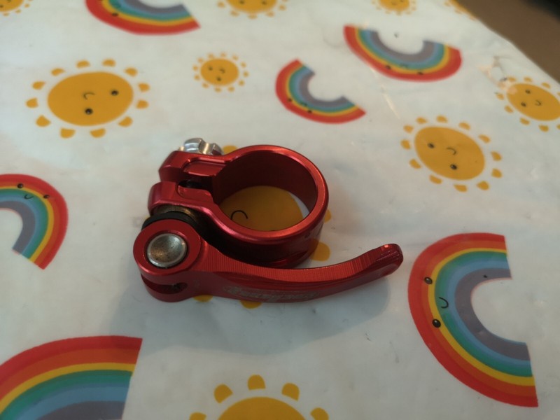 HOPE QUICK RELEASE RED SEAT CLAMP 28.6 NEW ALUMINIUM LATEST MODEL