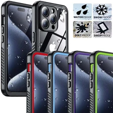 For iPhone 15 Pro Max Waterproof Case Shockproof Cover 15 plus/ Screen Protector