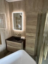 Crosswater Glide 2 Vanity Unit & Midnight Black Glass Basin Ex Display