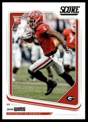 2018 Score #421 Javon Wims Georgia Bulldogs
