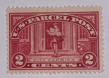 Travelstamps:1912-13 US Stamps Scott # Q2 City Carrier 2cents  mint hinged OG