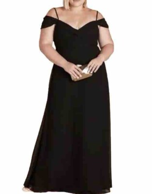 black chiffon dress plus size Black Chiffon Long Sleeve Pleated Plus Maternity Maxi Dress – PinkBlush