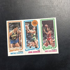 Wayne Cooper George Johnson Leonard Robinson 1980 81 Topps  Cb51b-5