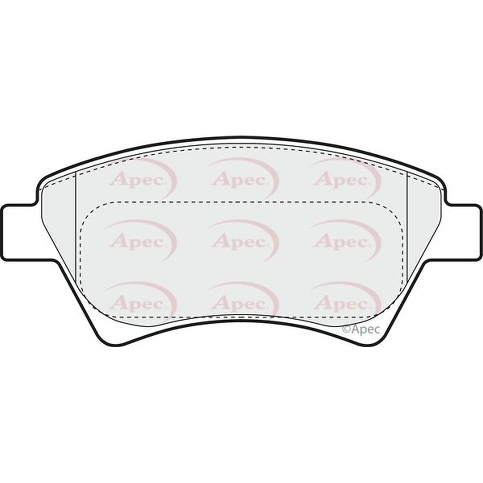 Apec Brake Pads PAD1308 - High Quality Precision Engineered Part
