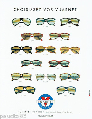 REKLAME WERBUNG 016 1993 VUARNET Sonnenbrille das Sortiment