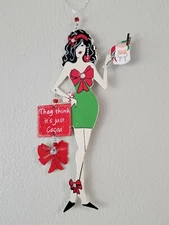 Sunset Vista Christmas Holiday Divas wine bottle charm/ornaments Select