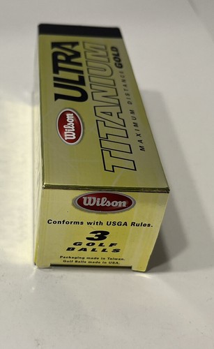 Wilson Ultra Titanium Distanza Massima Oro Manicotto di (3) Palline da Golf #5 - Foto 7 di 8