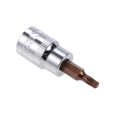 3/8 Zoll Antrieb Bit-Stecknuss Torx T20 S2 Stahl 48mm Länge