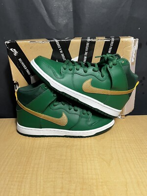 Nike Dunk SB High St. Patricks HUF Green Black Travis CPFM Off White Size 8