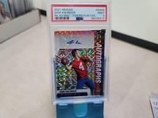 SAM EHLINGER RC AUTO MOSAIC CHOICE FUSION RED YELLOW ROOKIE AUTOPSA 9 T7307