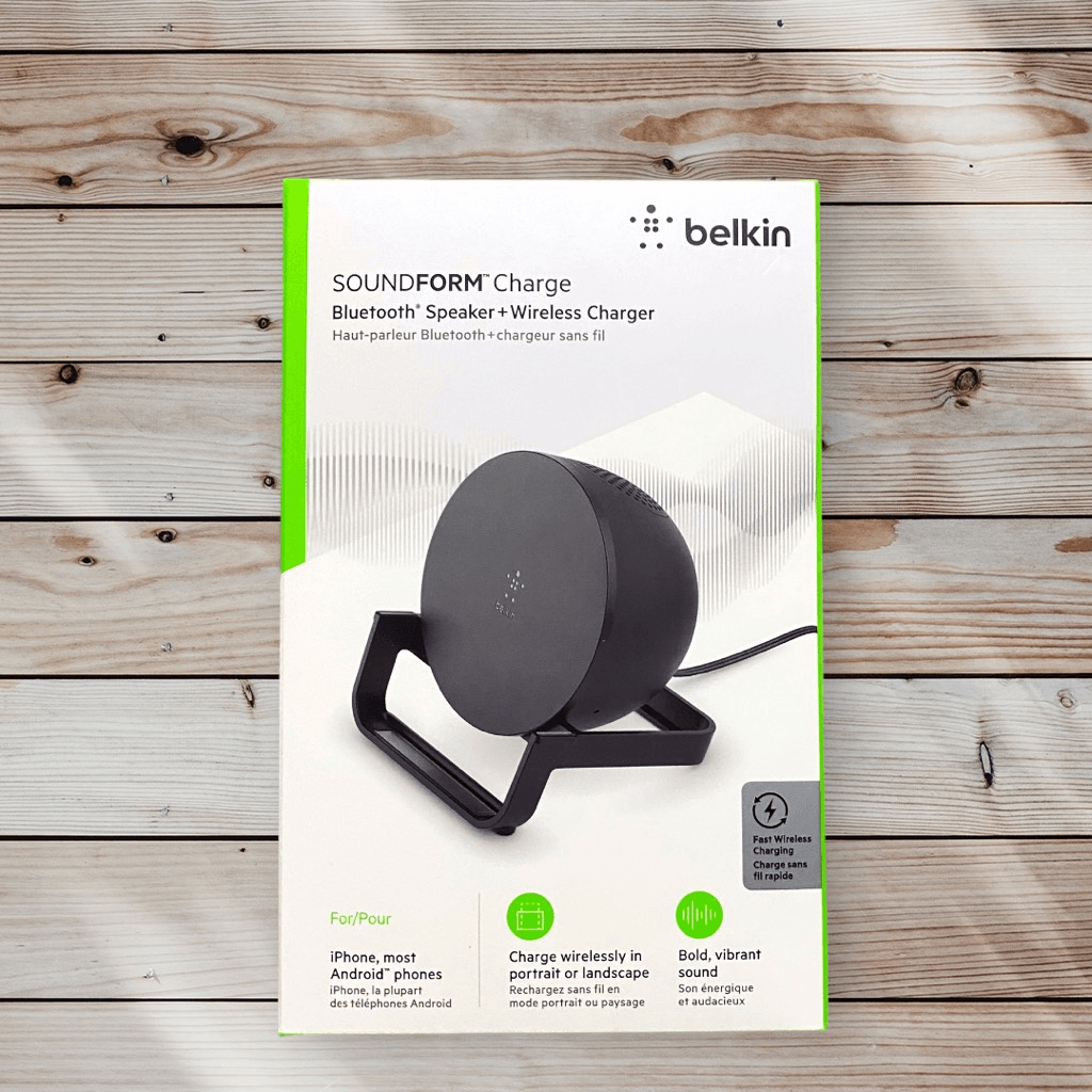 Belkin SOUNDFORM Charge Bluetooth Speaker Wireless Charger New in Box