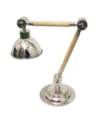 Sleek Modern Elegance: Stunning Brass Nickel Finish Table Lamp with Polished