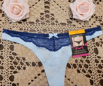 MAIDENFORM No Lines No Show Thong Panty Size 5/S ~NWT