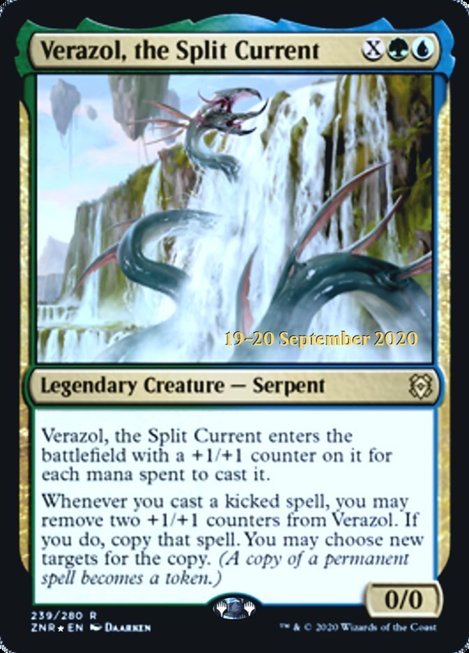 Verazol, the Split Current - Foil - Prerelease Promo NM, English MTG Zendikar Ri