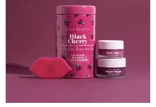 NCLA Beauty Black Cherry Lip Care Set + Lip Scrubber