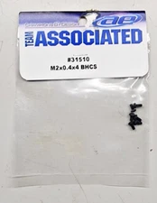 Team Associated 31510 - M2x0.4x4 BHCS - Button Head Screws 6 pcs