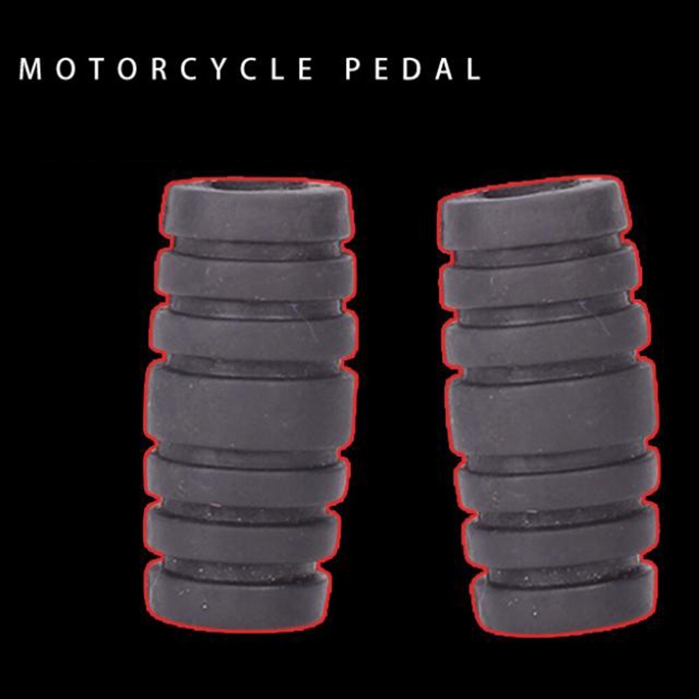 Black Rubber Motorcycle Parts Gear Shifter Shift Lever Footpeg Pads (4