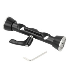CAMVATE Linker Arm w/15mm  19mm Dual-port  M6 ARRI Style Rosette fr Should Rig
