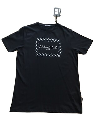 MENS SORBINO GRAPHIC T-SHIRT SIZE MEDIUM SHORT SLEEVE BLACK