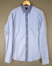 J Crew Oxford Long Sleeve Shirt Button Down Men's Size Medium Slim 100 Cotton