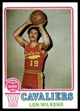 1973-74 Topps Basketball Card Lenny Wilkens Cleveland Cavaliers #165 EX-MT