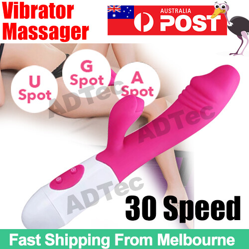 Multi Speed G Spot Dildo Vibrator Rabbit Vaginal Anal Clit Female Wand Sex  Toy
