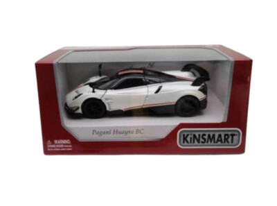 A22 【KINSMART】 パガーニ　ウアイラ　BC　モデルカー　ホワイト Kinsmart Pagani Huayra BC White 1:36 Scale 5 Inch Diecast