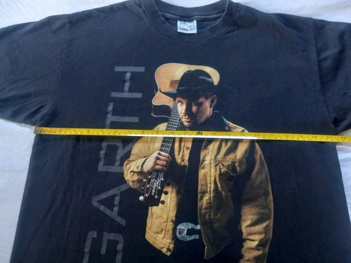 Vintage 1998 Garth Brooks Guitar T-Shirt Men's Size Large Black Hanes Beefy Tee - Picture 7 of 9