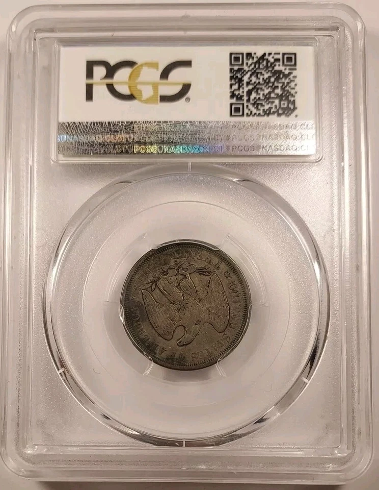 1875-S 20 Cent Piece - PCGS VF30 - Nice Original Rare Twenty Cent - Image 4 of 4