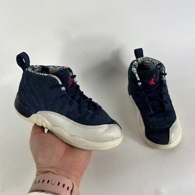 Nike Air Jordan 12 Retro 'International Flight' Baby 10C Blue Shoes  BV8019-445