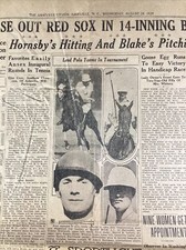 Ashville NC Newspaper August 28, 1929 Sports Polo Baseball Hornsby Want Ads Tech
