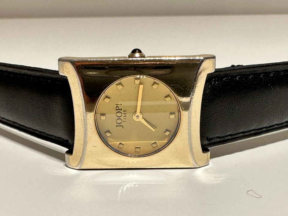 VINTAGE TANK LUXURY SWISS LADIES GOLD PLATED QUARTZ WATCH "JOOP"TIME/ETA 7 J. - Image 4 of 4