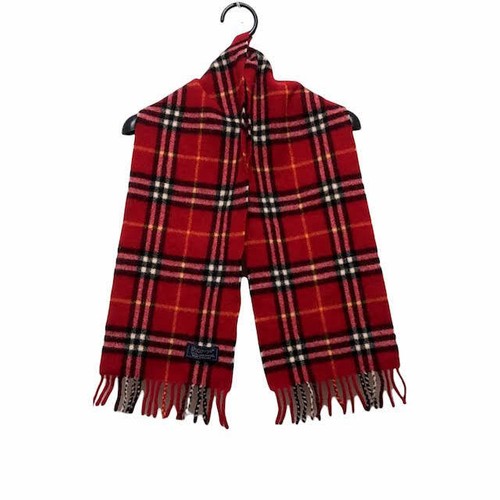 red and black burberry scarf