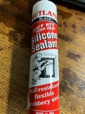 New RUTLAND 500  F RTV High Heat Silicone Fireplace Sealant Black 10.3 oz