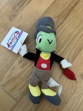 NWT Disney Store Pinocchio's Jiminy Cricket 8" Mini Bean Bag Plush Toy