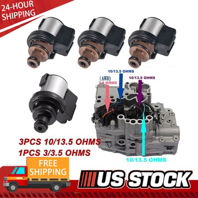 #ad 4x Torque Converter AWD Pressure Control amp; Lock Up Solenoid For Subaru TR580 690 $94.15
