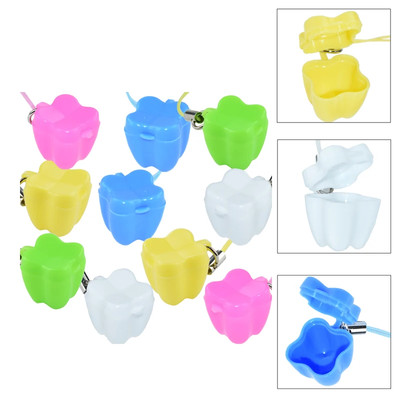 10pcs Tooth Storage Box Baby Tooth Box Organizer Baby Milk Tooth Fairy