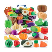 20 Pcs Pretend Play Cutting Food Set Toys for Boys Girls Toddlers A... Fast Ship
