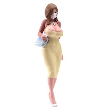 Miniatur-Frauenfigur Bemalt Resin-Miniatur Realistisch Für Schreibtisch,