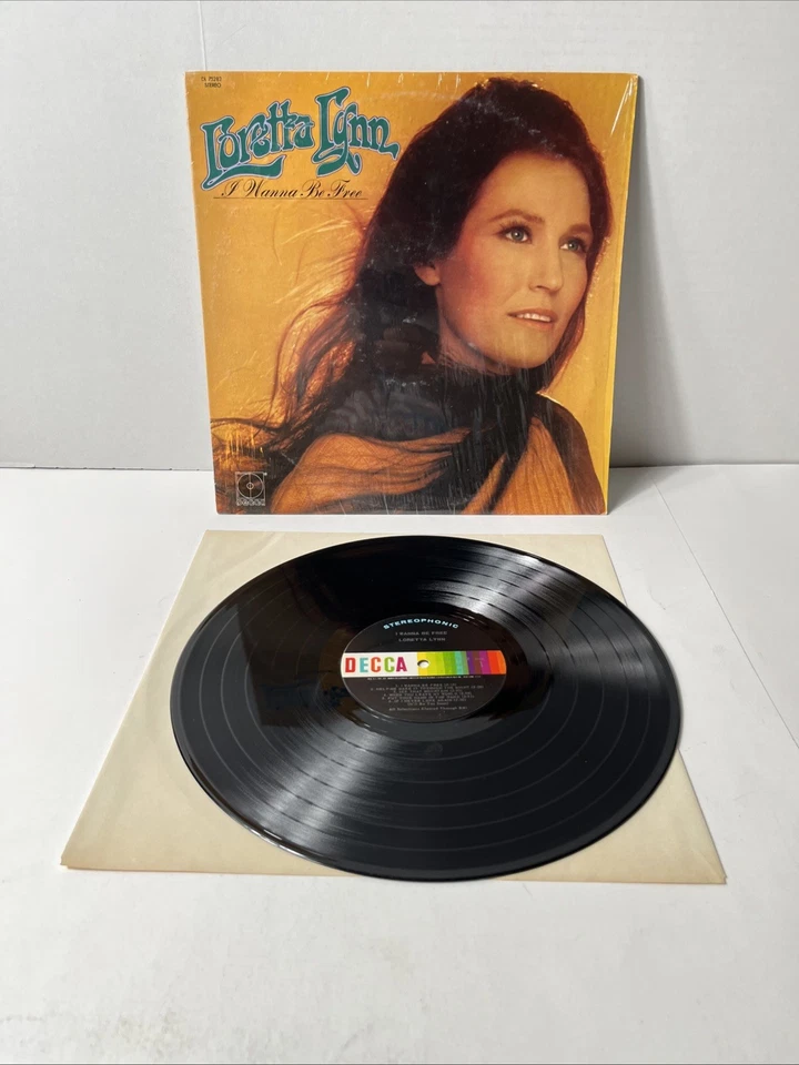 Loretta Lynn- I Wanna Be Free 1971 DL-75282 Lp Vinyl Foto 4 de 4