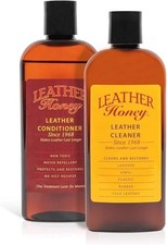 Leather Care Kit: Cleaner  Conditioner for Apparel, Furniture, Auto Interiors